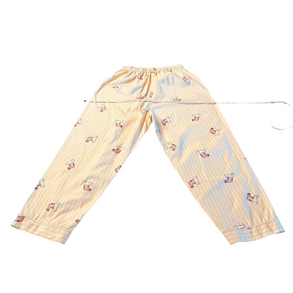 Baleno Women’s Blush and Maroon Pajama Set with Vintage-Inspired Dog Design SZ S - Picture 10 of 11